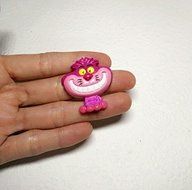 Silicone Mold Cheshire Cat Alice Wonderland (34mm) Fondant Chocolate Soap Fimo N2