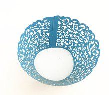 Yansanido 12 set pink Filigree Artistic Bake Little Vine Lace Laser Cut Cupcake Wrapper Cup Muffin Case Trays... N79