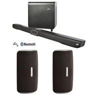 Polk Audio Omni SB1 Plus Premium Home Theater Sound Bar with Wireless Subwoofer - Bundle With 2x Polk Audio Omni... N2