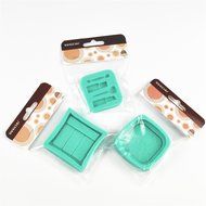 TANGCHU Dressing Case Lipstick Powder Puff Silicone Fondant Cake Chocolate Molds for Kitchen Baking N3