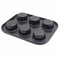 Wenwins non stick 6 cup muffin pan cake pan black N6