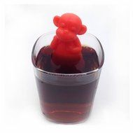 GOOTRADES Silicone Monkey Shaped Mug Cup Loose Leaf Herb Spice Filter Tea Infuser (Blue) N6
