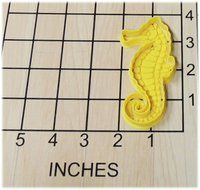 Seahorse Shaped Fondant Cookie Cutter and Stamp #1143 N2