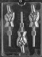 ADULT Middle Finger Lollipop Sucker Chocolate Mold m56