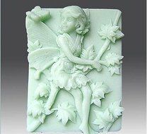 Pinkie Tm Maple leaf fairy silicone Soap Mold,Resin Clay Chocolate Candy Silicone Cake Mold,Fondant Cake Decorating...