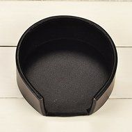 Figella Set of 6pcs Round Coffee Cup Mat PU Leather Placemat Coasters Cup Mats with Holder for Home Decoration... N12