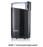 KRUPS F203 Electric Spice and Coffee Grinder with Stainless Steel Blades, 3-Ounce, Black N7
