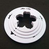 Bigger Peony Petals Cutter, 4pcs/set Gum Paste Flowers Cake Decorating Cutter Fondant Mold Sugar Tools N3
