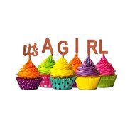 It&#039;s a Girl Cupcake Topper Party Favors Baby shower Glitter chartreuse N13