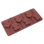 eGroo&reg; Silicone Candy Molds &amp; Ice Cube Trays - Hard Candy Lollipop Mold with Sticks DIY 3d Chocolate Fondant Mould... N10