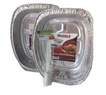 Roaster Pack of Two Bundled with Meat and Poultry Baster