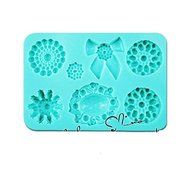 Anyana Gemstone &amp; Bowknot Brooch Silicone Fondant Mold Cake Decorating Pastry Gum Pastry Tool Kitchen Tool Sugar... N4
