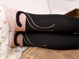Stocking Pantyhose ，Beautyvan Comfortable Cute Cat Tail Leggings Catoon Socks Sheer Pantyhose Stockings N3