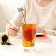 1x Loose Rose Red Green Tea Bag Infuser Herb Leaf Spice Strainer Filter Diffuser N5