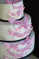 Edible Dragonflies &copy; - Set of 30 Pink- Cake Decorations, Cupcake Topper N2