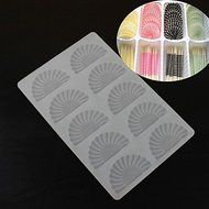 Y&amp;XL&amp;H Semi-Circle Flower Shape Chocolate Plugin Mold for Cake Decoration Silicone Material N4