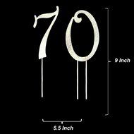 Number 2 Rhinestone Crystal Cake Topper Silver, Numbers, Letters for Wedding, Birthday, Anniversary, Party. Shine... N34