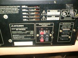 MITSUBISHI RECEIVER M-VR400 WITH ORIGINAL REMOTE N7