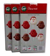 Bulk Buy: Wilton Santa Claus Lollipop Mold, Pack of (3) N2