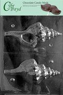 Cybrtrayd N019 Conch Shell Chocolate Candy Mold with Exclusive Cybrtrayd Copyrighted Chocolate Molding Instructions