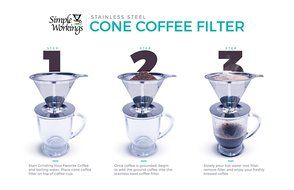 BEST CONE COFFEE LOVERS FILTERS for Premium Taste &amp; Smell, BONUS Brush, Perfect Filter for Camping, Work, &amp; at... N6