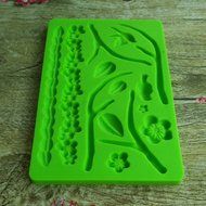 Dimart Silicone Flowering Branch Jelly Cake Chocolate Mould Pad Baking Tools Green N2