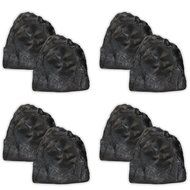 Acoustic Audio G8RS Granite 8" Rock Speaker 4 Pair Pack Outdoor Weatherproof Speakers