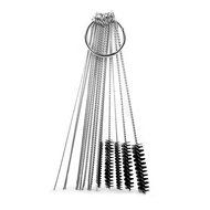 Anntlent 4 Inch Nylon Tube Brush Cleaning Set Carburetor Carbon Dirt Jet Remove 10 Cleaning Needles + 5 Brushes... N6