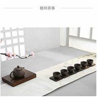 CCWY Ebony Quartet coaster solid wood Tea Cup Saucer heavy insulation Kung Fu tea ceremony accessories wholesale N4