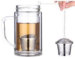 Bekith Premium Tea Infuser - Stainless Steel - Single Cup - Perfect Strainer for Loose Leaf Tea, Set of 4 N4