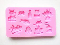 Wocuz W0191 Cat Pet Products Shape Decoration Silicone Candy Fondant Chocolate Accessory Mold Cake Decorative... N2