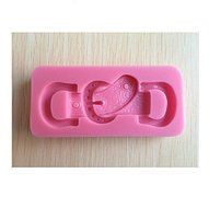 Anyana Buckle Shape Silicone 3d Mould Cooking Fondant Cake Decorating Tools Chocolate N4