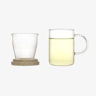 Emoi 15oz Teapot, Pyrex Glass Brewing Tea Cup, Tea Infuser Mug, Premium Loose Leaf Flower Tea and Coffee Maker... N6