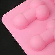 Novelty Penis Willy Dicky Silicone Chocolate Cake Jelly Mould Tray 8 Grids N2