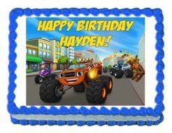 BLAZE AND THE MONSTER MACHINES edible cake topper decoration frosting sheet