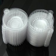 UR Bakeware 100Pcs Round Clear Cupcake Muffin Cookie Food Box Holder Container N5