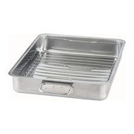 Ikea Koncis Roasting Pan with Grill Rack, Stainless Steel