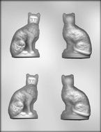 CK Products 3-1/8-Inch 3-D Sitting Cat Chocolate Mold
