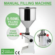 OrangeA Liquid Filling Machine Manual 5ml to 50ml Liquid Filler Food Grade 40 Bottles per Minute Drink Water Oil... N7