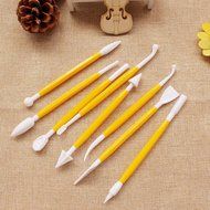 Cluis 8Pcs Cake Fondant and Gumpaste Decorating Model Tools Set With 16 Designs N2