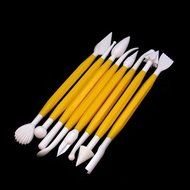 Cluis 8Pcs Cake Fondant and Gumpaste Decorating Model Tools Set With 16 Designs N3