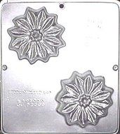 Poinsettia Soap Mold 3 3/4&quot; Chocolate Candy Mold for Soap or Chocolate 006