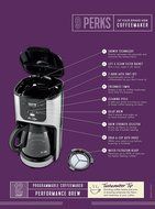 Mr.Coffee 12 Cup Programmable Coffeemaker with Brew Strength Selector, JPX37 N4