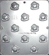 Coffee Cup and Saucer Drop Chocolate Candy Mold Candy Making 168