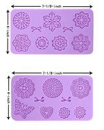 Embossing Lace Fondant Moulds, Multi Circle Flowers Lace Mat Wedding Cake Decoration Tool, Rattan Shaped Sugar... N3