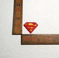 Silicone Mold Superman Logo Avengers Superheroes (22mm) Fondant Jewelry PMC Clay N3