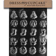 Dress My Cupcake DMCC197 Chocolate Candy Mold, Bow Package, Christmas N78