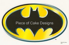 1/8 Sheet ~ Batman Classic Logo ~ Edible Image Cake/Cupcake Topper!!!