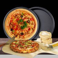 KINGSO Non Stick Round Pizza Pan Tin Cake Oven Cookware Baking Tools Tray Mold 7 Inch N4