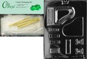 Cybrtrayd J012 Piano Chocolate Candy Mold with Exclusive Cybrtrayd Copyrighted Chocolate Molding Instructions N3